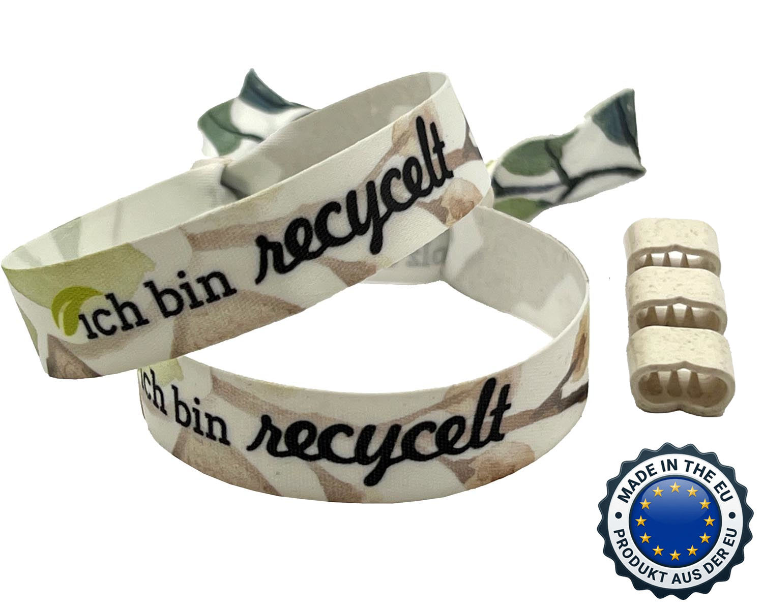 Umweltfreundliche Eintrittsbänder aus recycling Material
