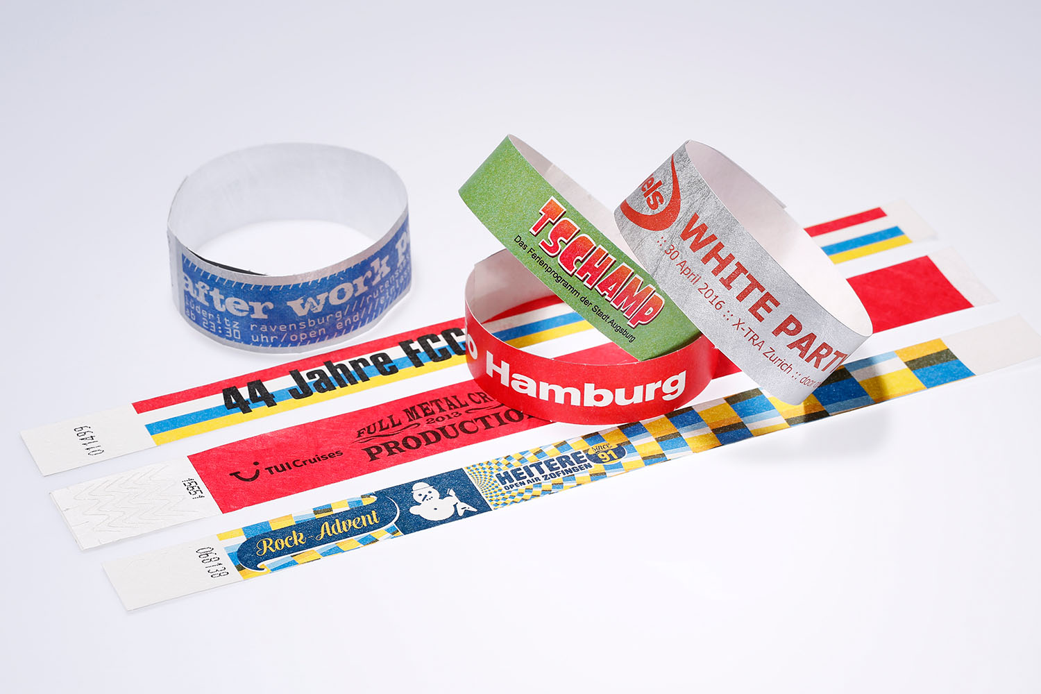 Tyvek-Bänder (Papierarmbänder) Tyvek-Bänder zur Einlasskontrolle