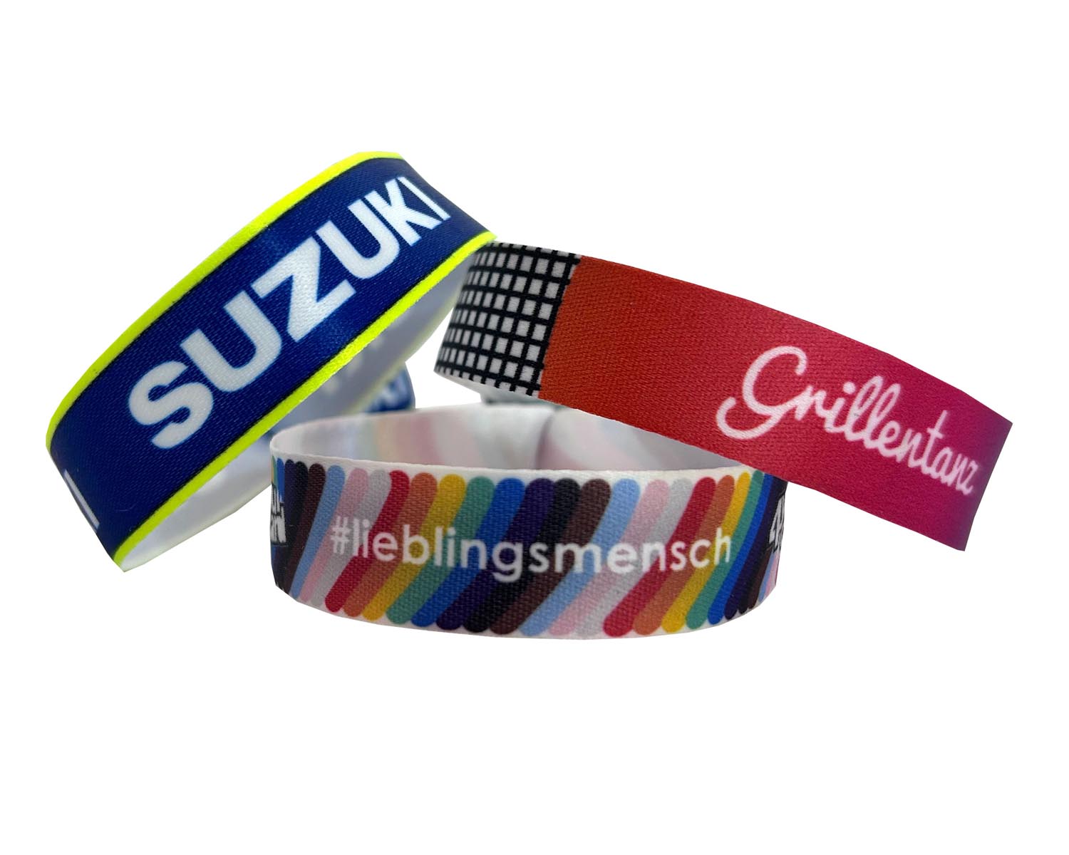 Stoffarmband bedruckt 17mm EU