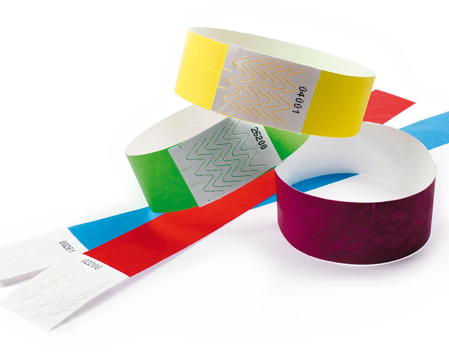 reißfeste Tyvek-Einlassbänder für Veranstaltungen