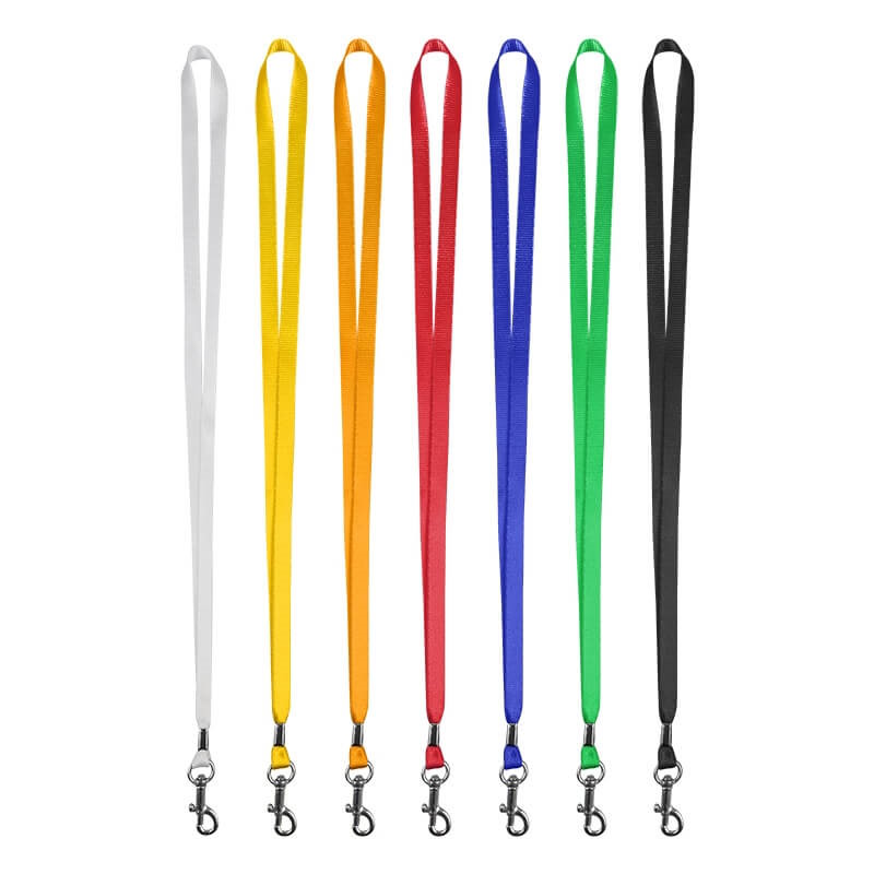 Umhängebänder/Lanyards unbedruckt 10 mm Lanyards unbedruckt 10 mm verschiedene Farben