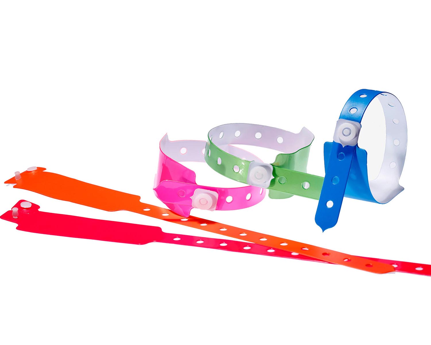 Vinyl Wristbands Solid Color Strapazierfähige Vinyl-Kontrollarmbänder in verschiedenen Farben