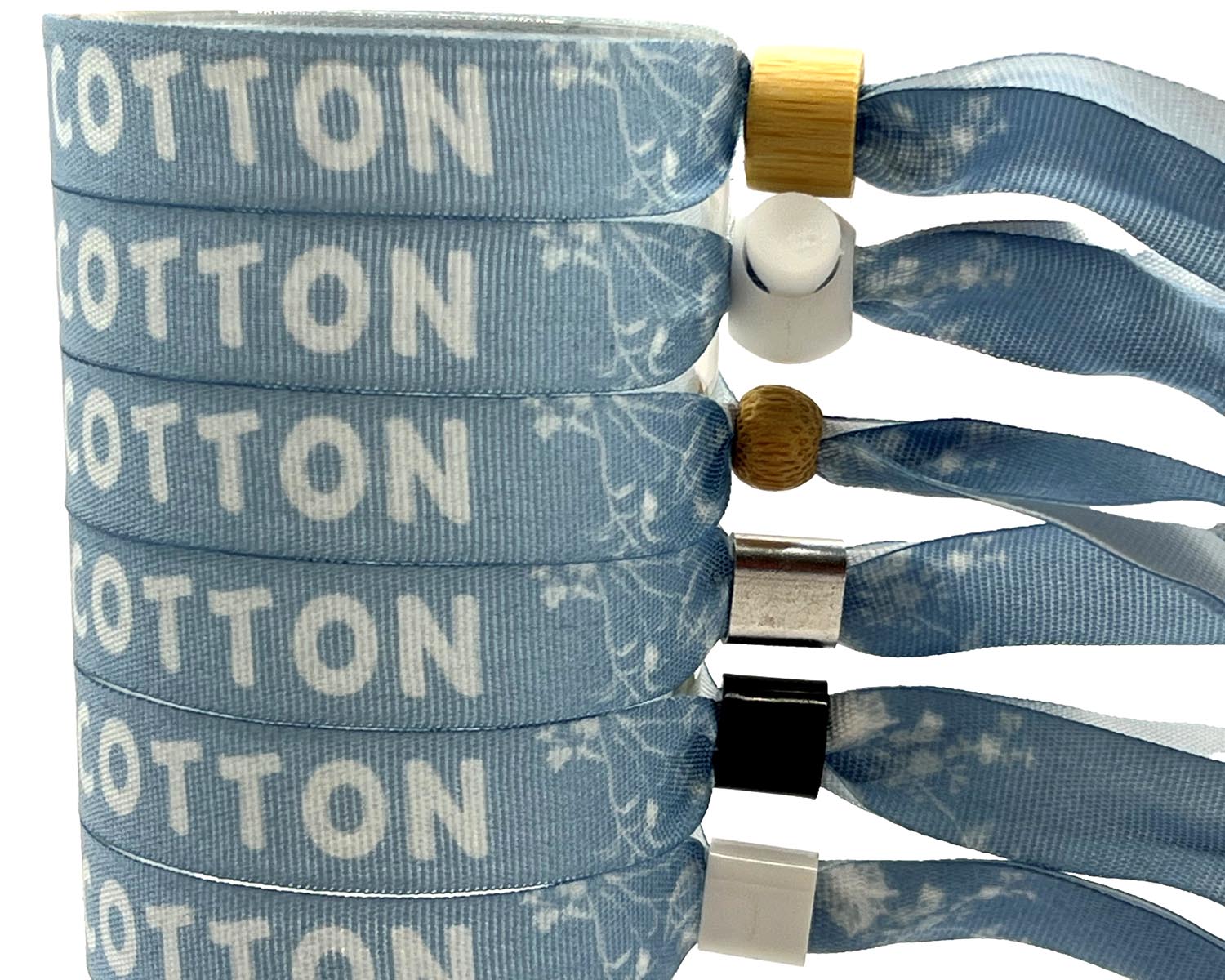 Verschiedene Verschüsse für Stoff Einlassbänder