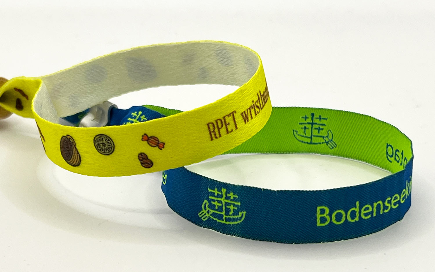 Gewebte Stoffarmbänder Festivalbändchen Online gestalten