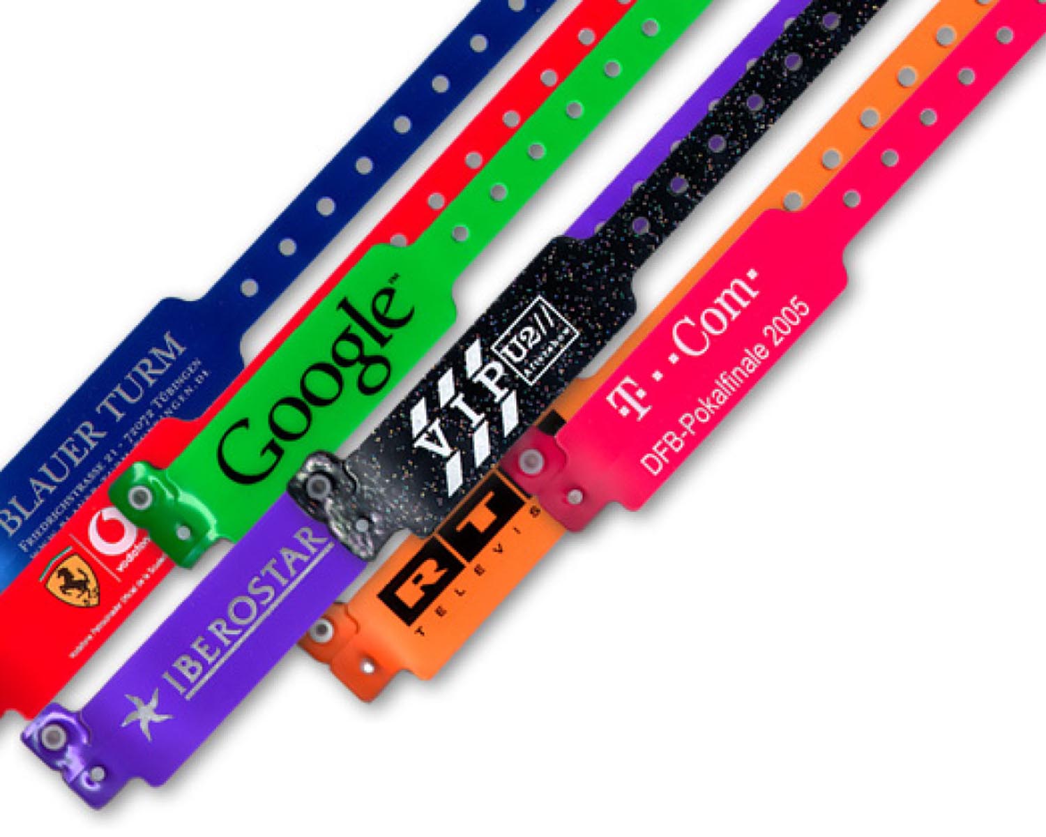 Vinyl-Einlassbänder mit Sponsoren