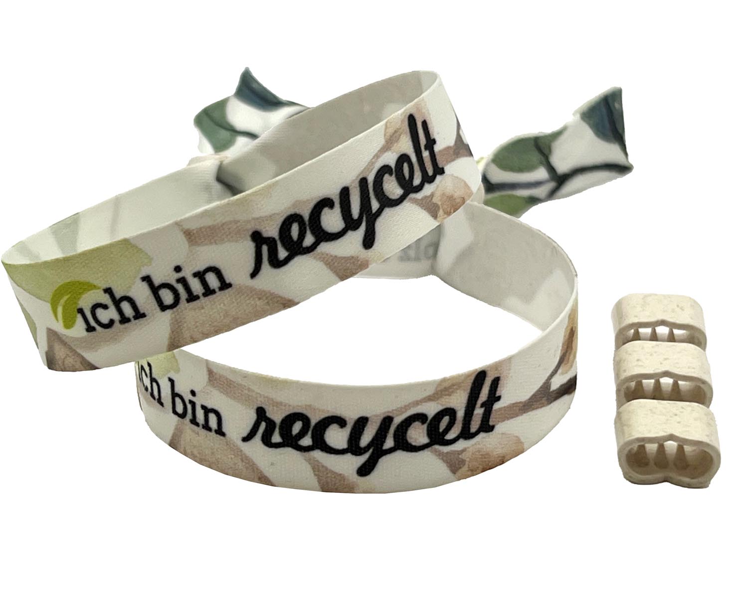 Umweltfreundliche Eintrittsbänder aus recycling Material