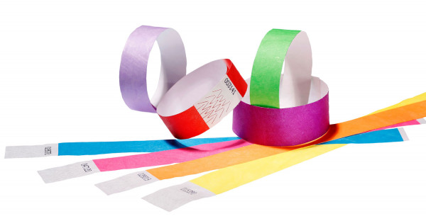 Tyvek®-Wristbands without print 19mm (pack of 10)