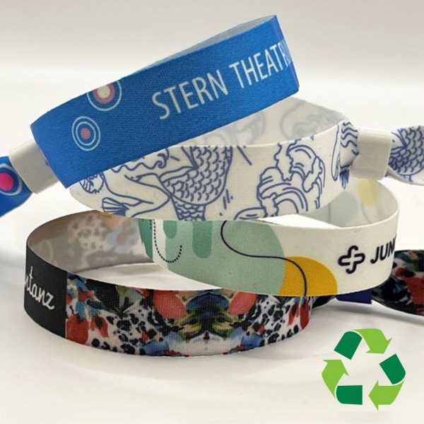 Fabric Wristband Custom Print 15mm